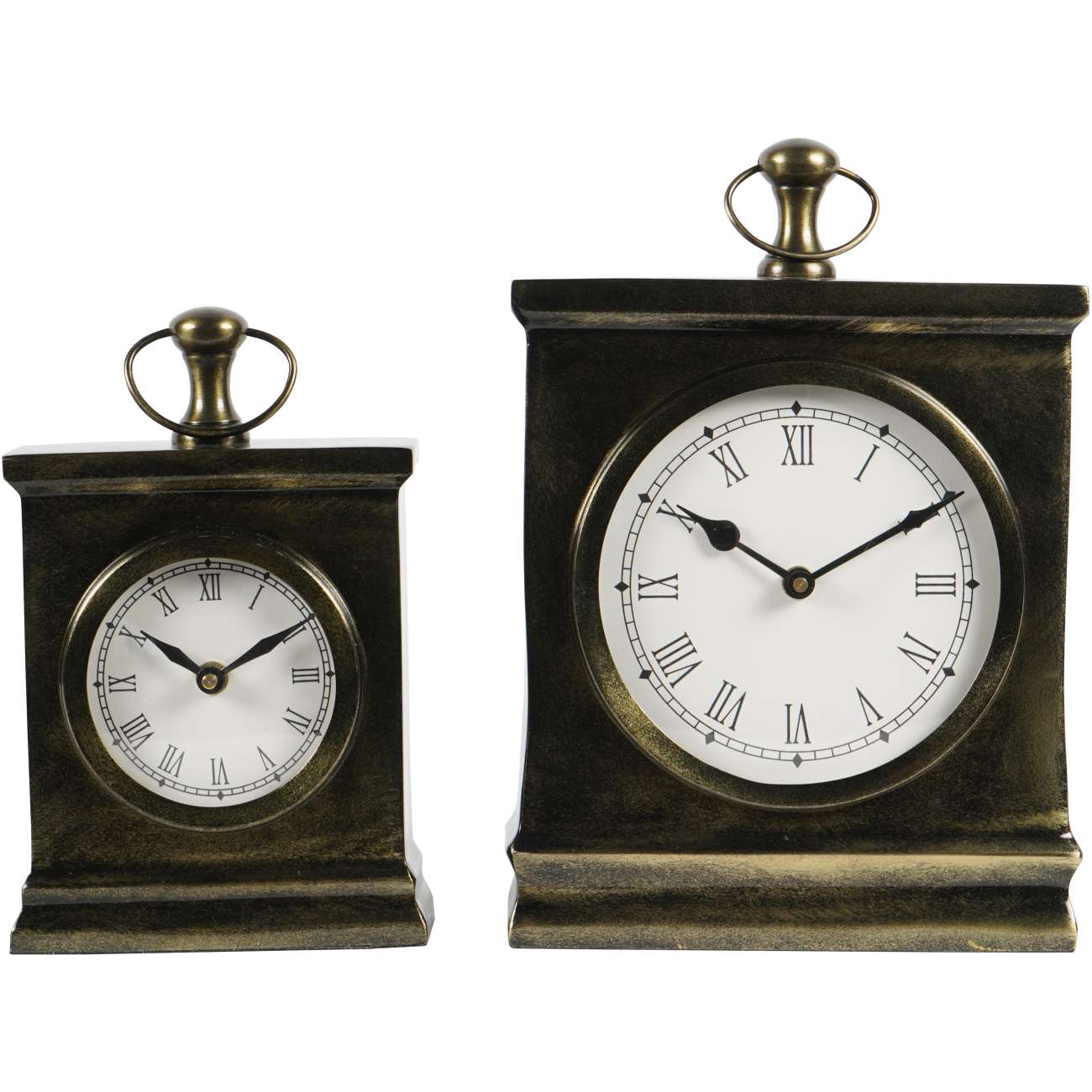 Taunton Antique Bronze Finish Mantel Clock | Large